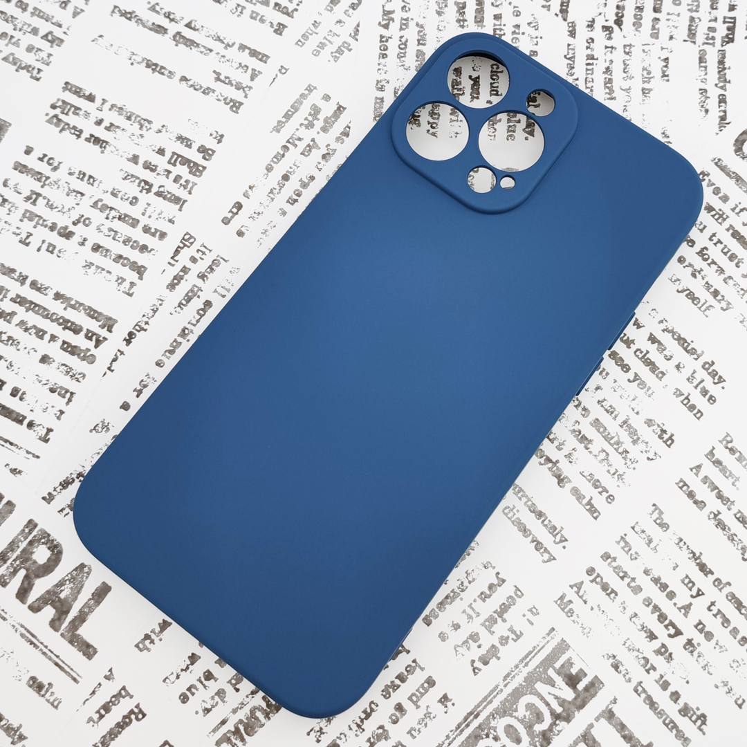 iPhone 13ProMax シリコンケース [07] サファイアブルー (7)_画像1