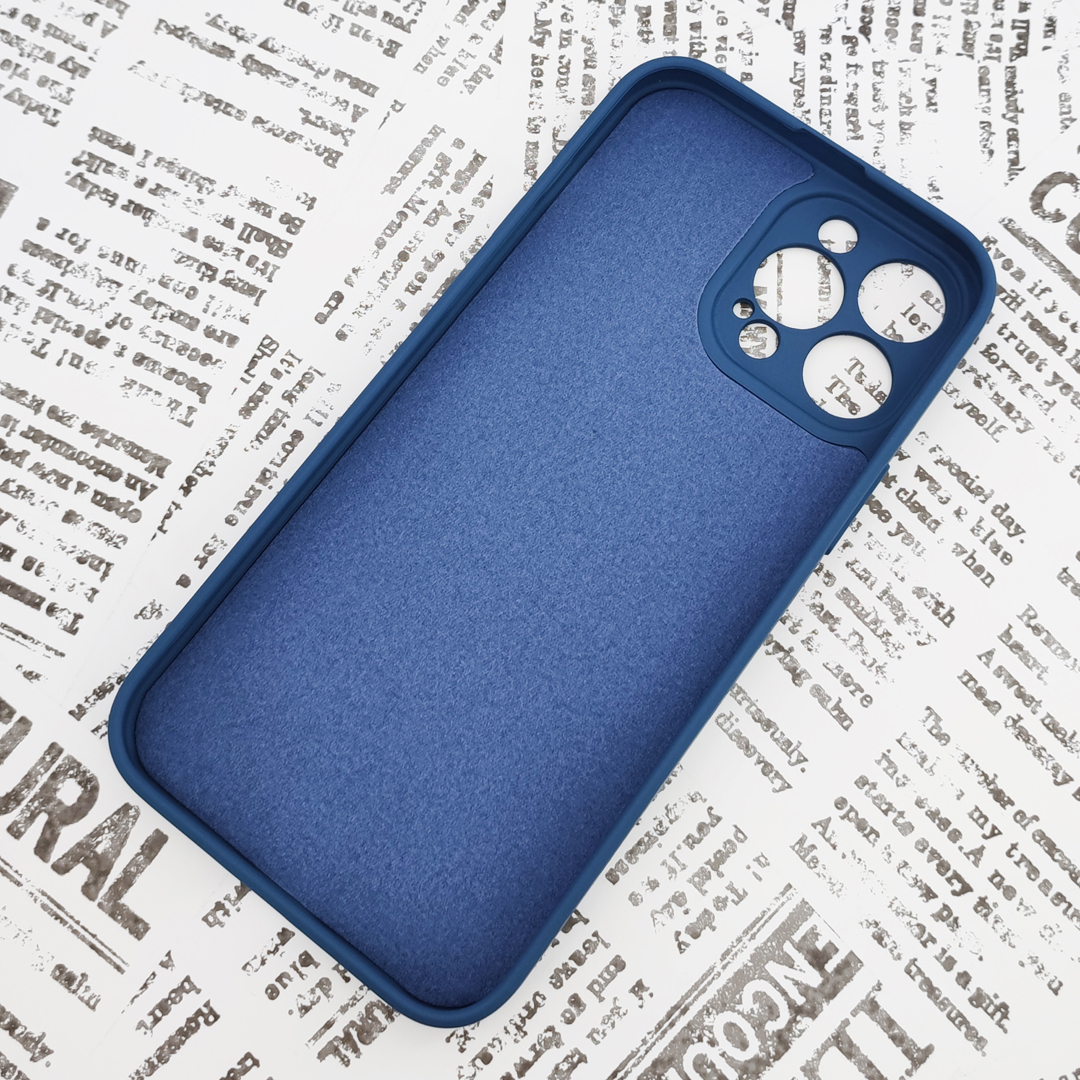 iPhone 13ProMax シリコンケース [07] サファイアブルー (7)_画像2
