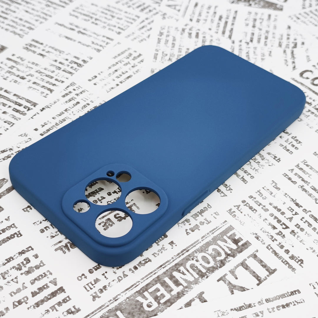 iPhone 13ProMax シリコンケース [07] サファイアブルー (7)_画像3