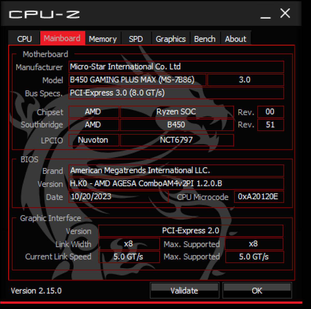MSI B450 GAMING PLUS MAX ATX マザーボード_画像6