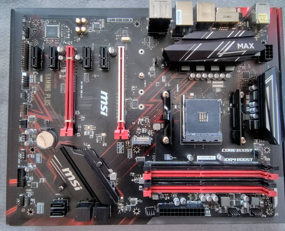 MSI B450 GAMING PLUS MAX ATX マザーボード_画像3
