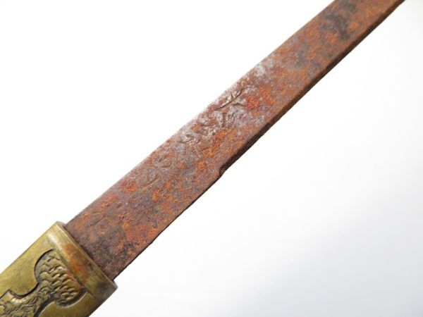 [11861] меч принадлежности Edo ~ Meiji медь маленький рисунок ( первый товар * покупка товар )