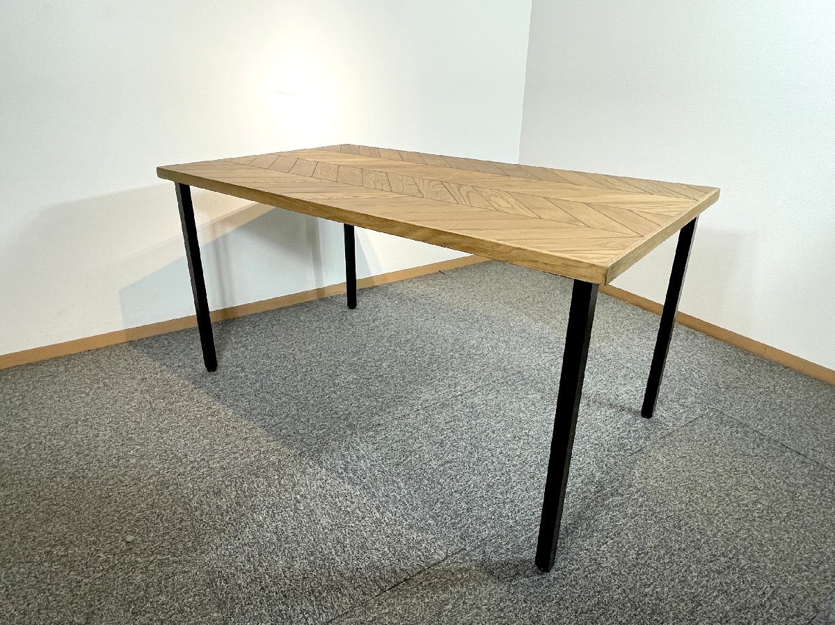 【福岡】W1385 ダイニングテーブル◆関家具◆Knot antiques◆ジプシーDT1385 HER138K◆W1385 H710 D800◆モデルR展示品◆CR599_Kh_画像3