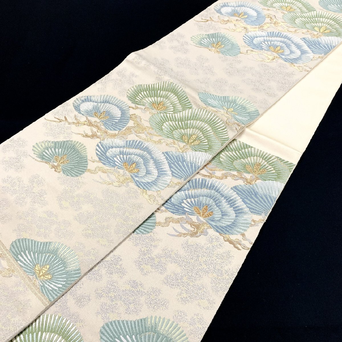 全国無料，低価着物月花 品のある松 袋帯 六通柄 正絹 金糸 ob6926(仕立て上がり)｜売買されたオークション情報、yahooの商品情報をアーカイブ公開 - オークファン 仕立て上がり