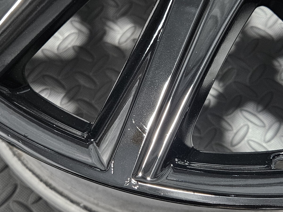 ◆艶ありブラック塗装◆ レクサス GS Fスポーツ 後期 純正 19インチ PCD114.3 8J+45/9J+60 クラウン マークX マジェスタ グロスブラック_画像6