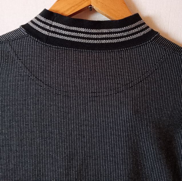 adidas アディダス 長袖 ハイネックカットソー Lサイズ ストレッチ ブラック系 レディース_画像4