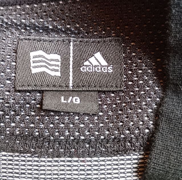 adidas アディダス 長袖 ハイネックカットソー Lサイズ ストレッチ ブラック系 レディース_画像5