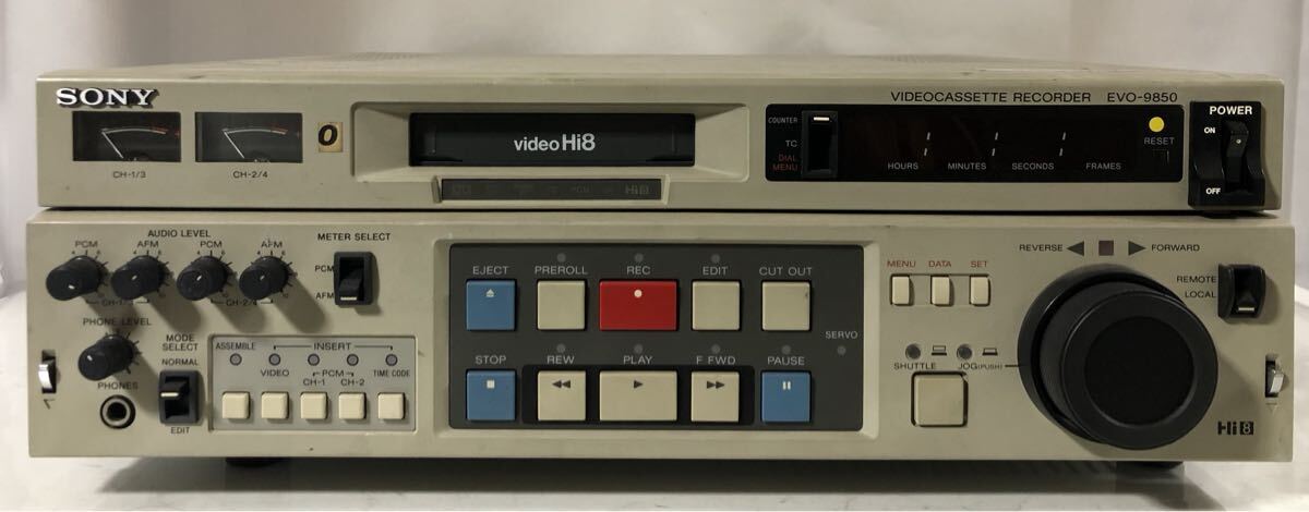 105 SONY EVO-9850 ソニー ビデオカセットレコーダー 業務用 現状品 1円〜