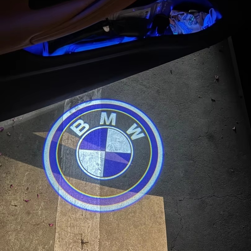 2個セット BMW ウェルカム ライト カーテシ ドアランプ LED ロゴ投影 プロジェクター エンブレム 足元 ロゴ 装飾 エントリー 追突防止_画像9