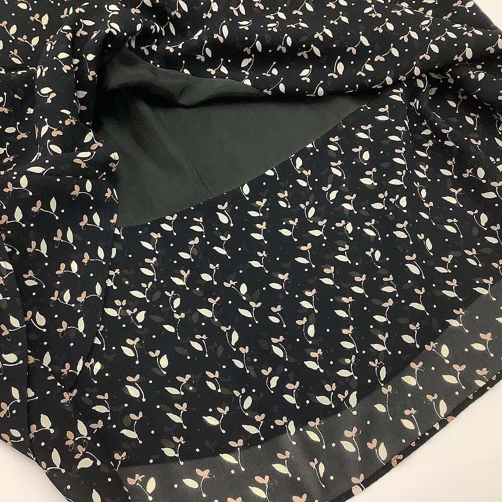 Leilian レリアン ワンピース ひざ丈 ブラック系 9 / 小型便OK [PT17620]_画像5