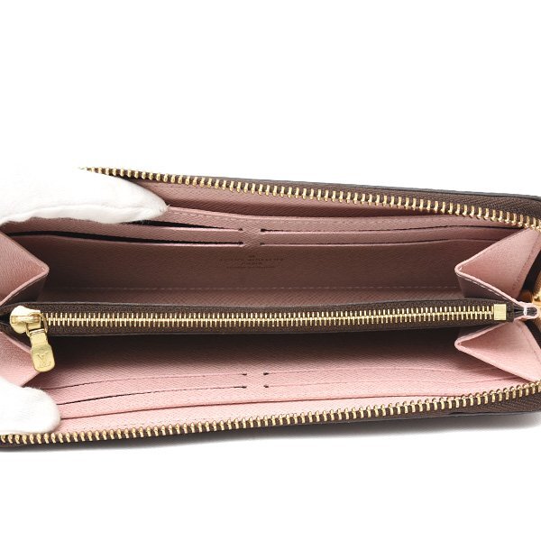 【１円～スタート】ルイヴィトン 財布 レディース ダミエ ポルトフォイユクレマンス 長財布 ローズバレリーヌ Louis Vuitton N41626 中古