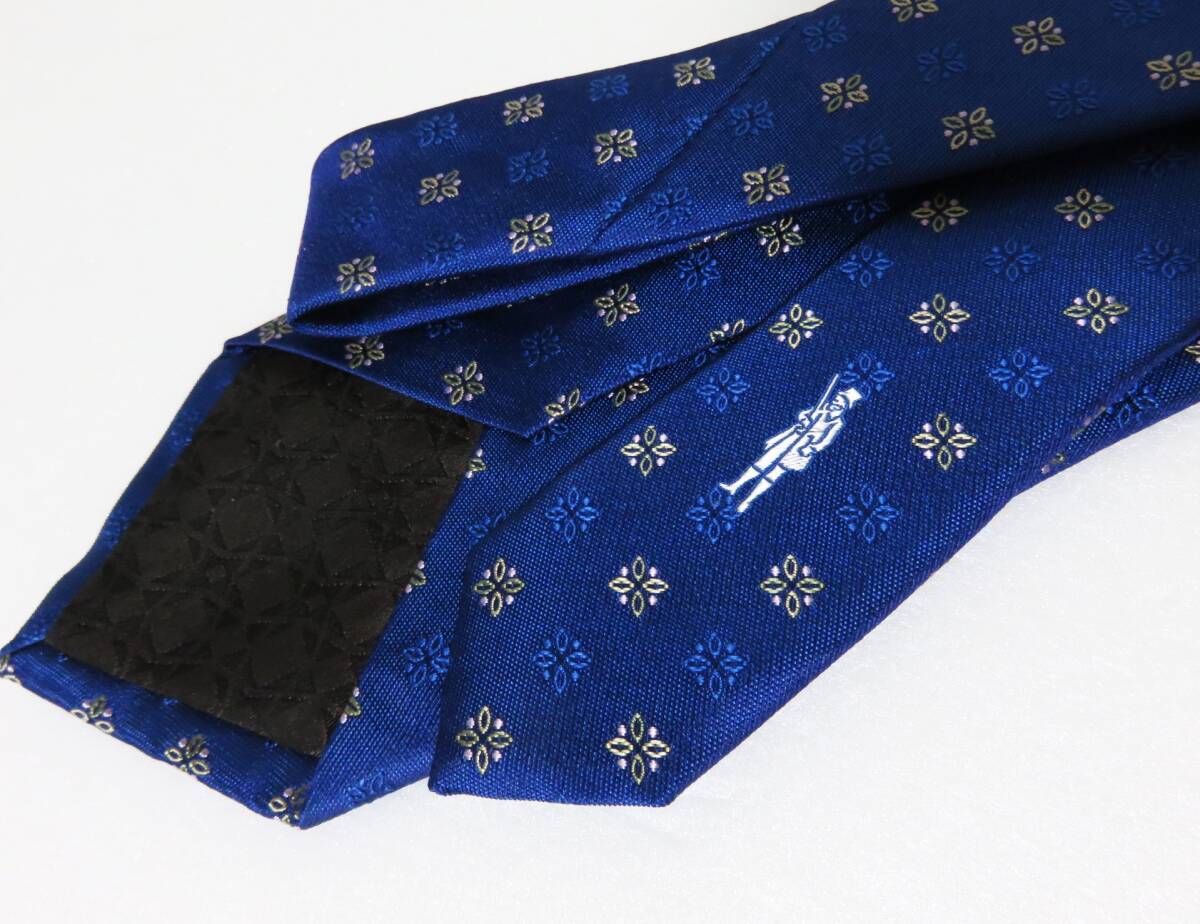 送料無料 新品 MACKINTOSH LONDON ダンディマン ワンポイント 小紋柄 ネクタイ ネイビー シルク 日本製 マッキントッシュ ロンドン_画像4