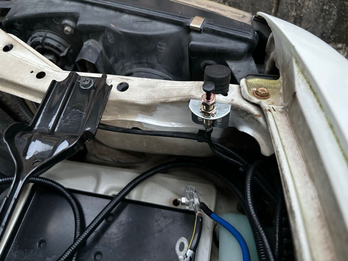 DEI VIPER コムエンタープライズ ホーネット バイパー クリフォード VISION ゴルゴ ボンネットセンサー スイッチ L字 ステー ブラケット_画像8