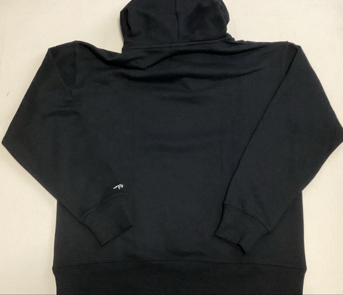 MARVEL マーベル スターク・インダストリーズ ロゴ パーカー(フーディ)stark industries ◎Lサイズ◎黒◎長期保管デッドストック未着用_画像3