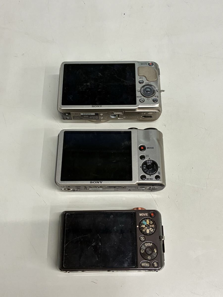 SONY Cyber-shot DSC-WX5 /DSC-HX9V/DSC-HX5V 計(jì)3臺まとめ　バッテリーなし　傷汚れあり　中古現(xiàn)狀品(60s)