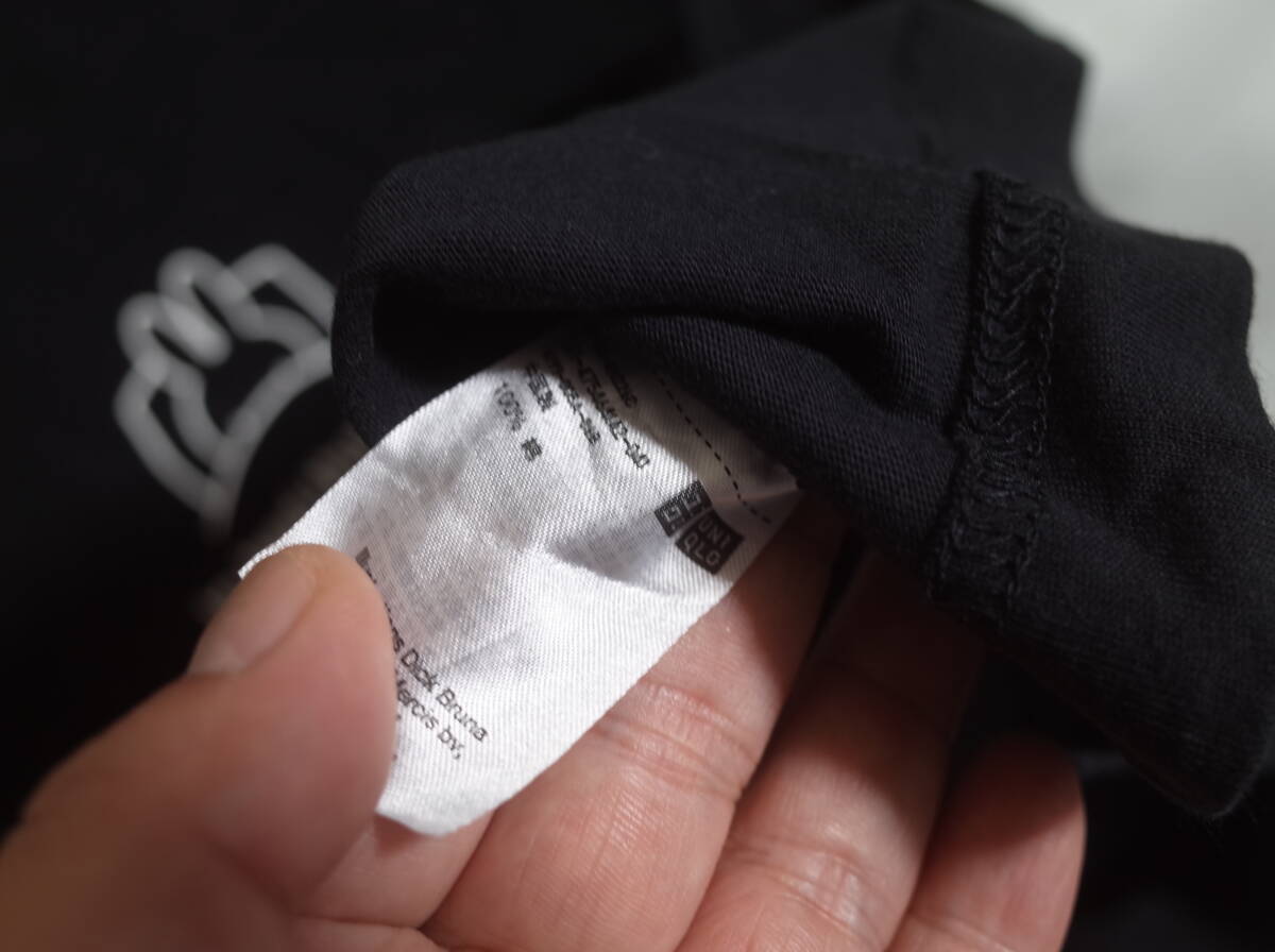 レディース pm874 ユニクロ UNIQLO ミッフィ miffy プリント 半袖 Tシャツ M ブラック 黒 ネコポス可_画像5