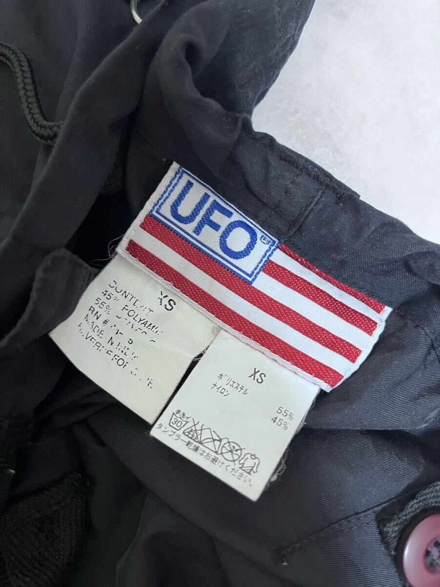 UFO JEANS ユーフォージーンズ パラシュートパンツダンス リフレクター付きカーゴパンツ ダンスウェア 黒_画像3