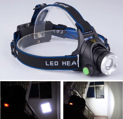 【vaps_4】ヘッドライト ズーム機(jī)能付 角度調(diào)整 1200ルーメン 明るい 防災(zāi) キャンプ アウトドア CREE T6 HeadLight 送込