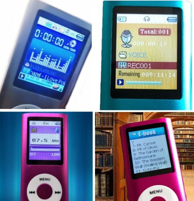 【vaps_3】MP3/AMV対応 音楽プレーヤー 《ブルー》 デジタルミュージックオーディオプレーヤー 送込