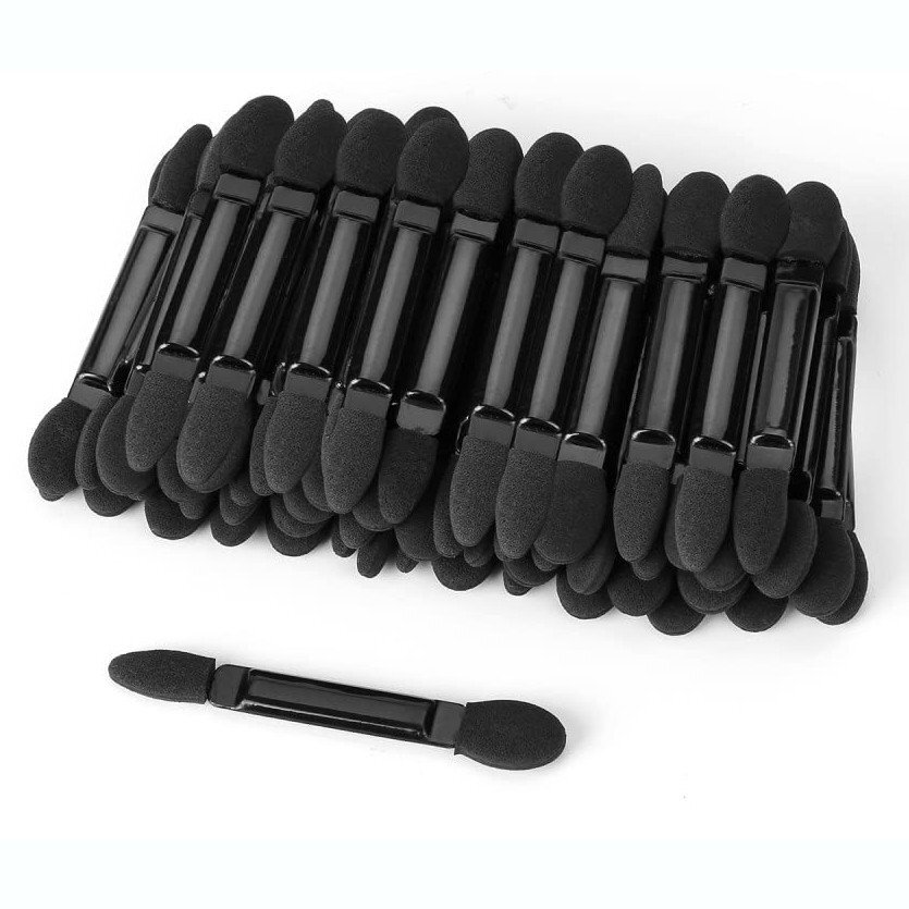 【vaps_4】使い捨て アイシャドウチップ 50本 アイシャドウブラシ メイクブラシ 攜帯 ミニサイズ 送込