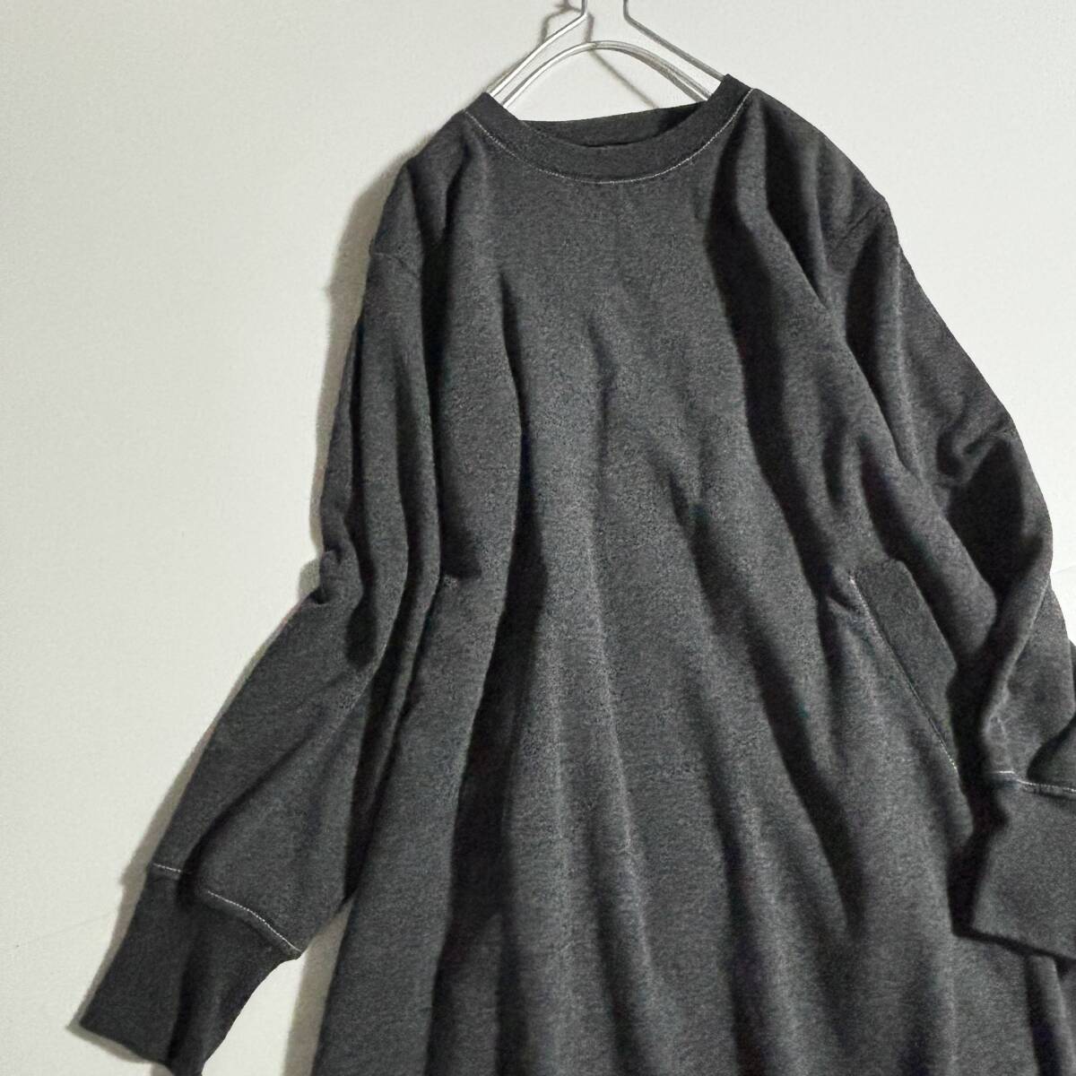 橫浜元町　zelal sports　ゼラール　大きいサイズLL　//　グレー系プレーン　里起毛?フリース　ワンピース?、? bimg=