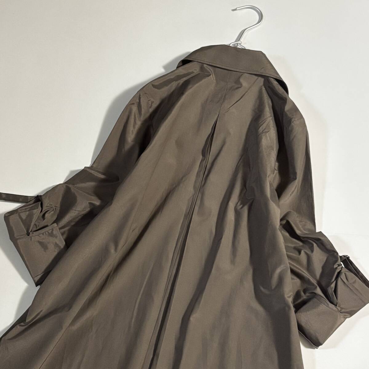 新　Modify　モディファイ　大きいサイズ44　//　ココアブラウン系　ロングブラウス?ワンピース　ソフトコート　①