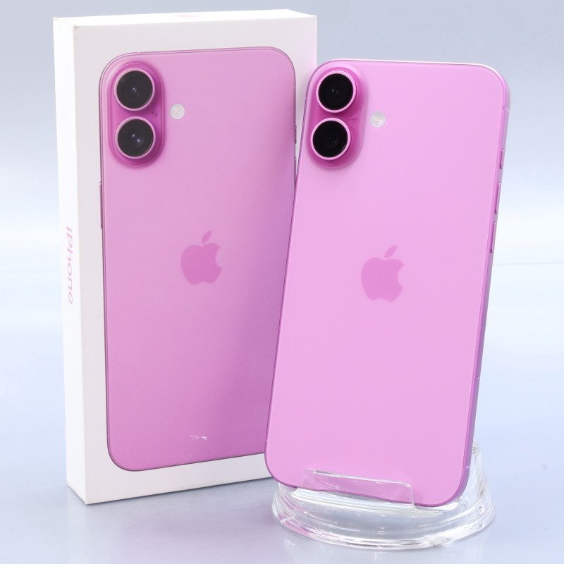 Apple iPhone16 Plus 128GB ピンク A3289 3N345J/A バッテリ100% ■SIMフリー★Joshin4451【1円開始・送料無料】