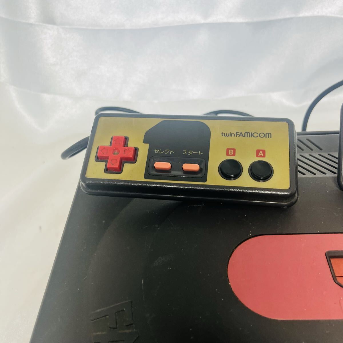 ★1円～ ジャンク 動作未確認 シャープ ツインファミコン AN-500B 黒 本体 SHARP TWIN FAMICOM FC _画像5