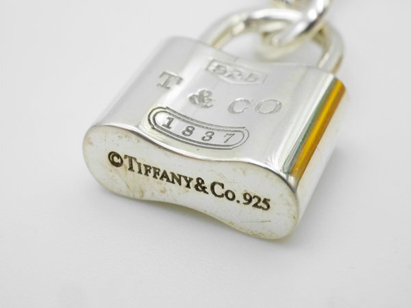 ティファニーTiffany & Co.　1837　南京錠　キーリング　SV925　約13.8g　送料無料　