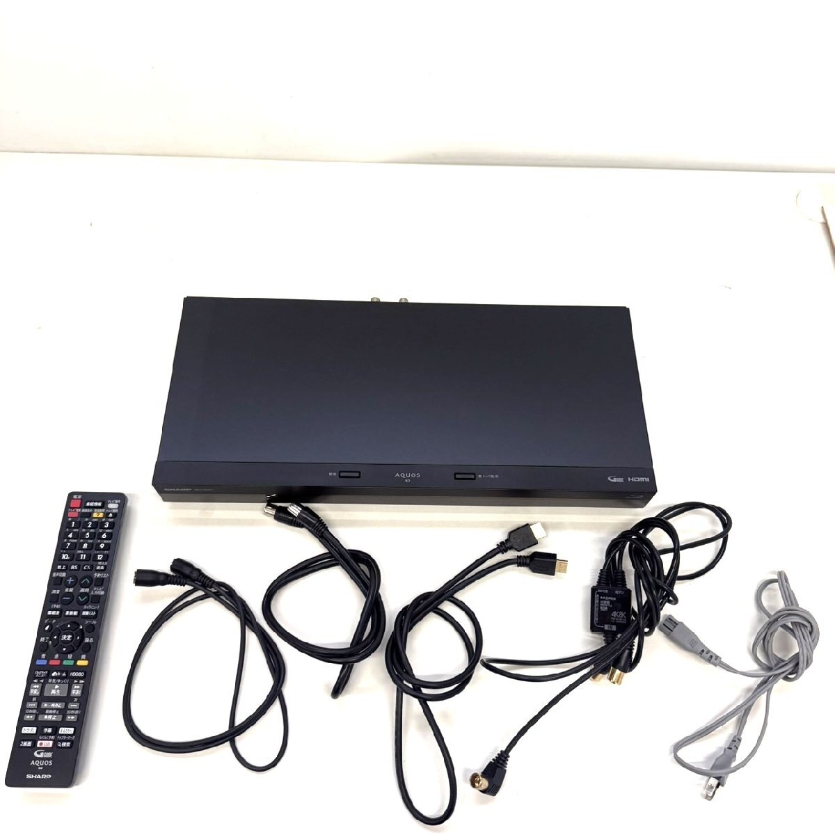 【中古品】SHARP ブルーレイディスクレコーダー 2B-C10DW1 2021年制 シャープ gi9-136