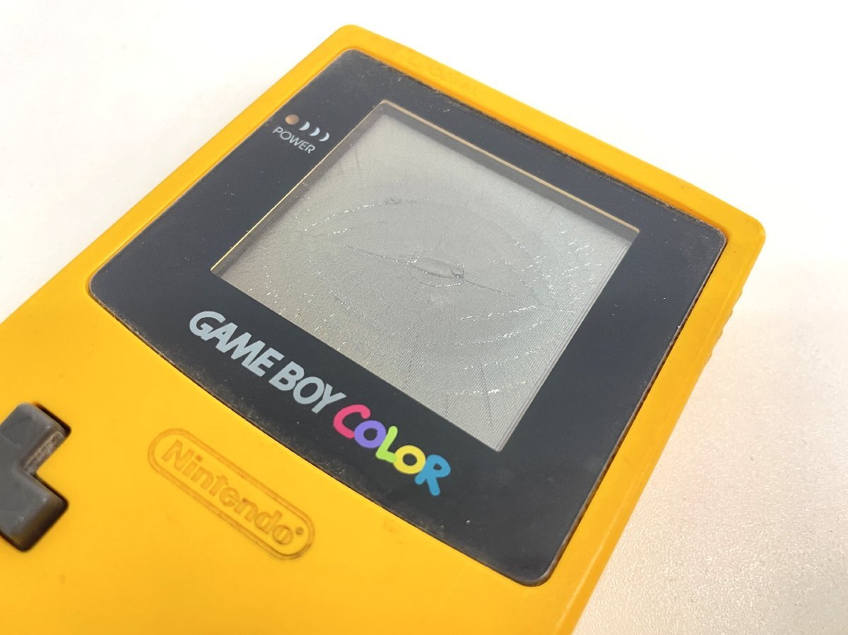 【ジャンク品】Nintendo GAME BOY COLOR CGB-001 ニンテンドー ゲームボーイカラー GBC イエロー ゲーム機 gt9-90