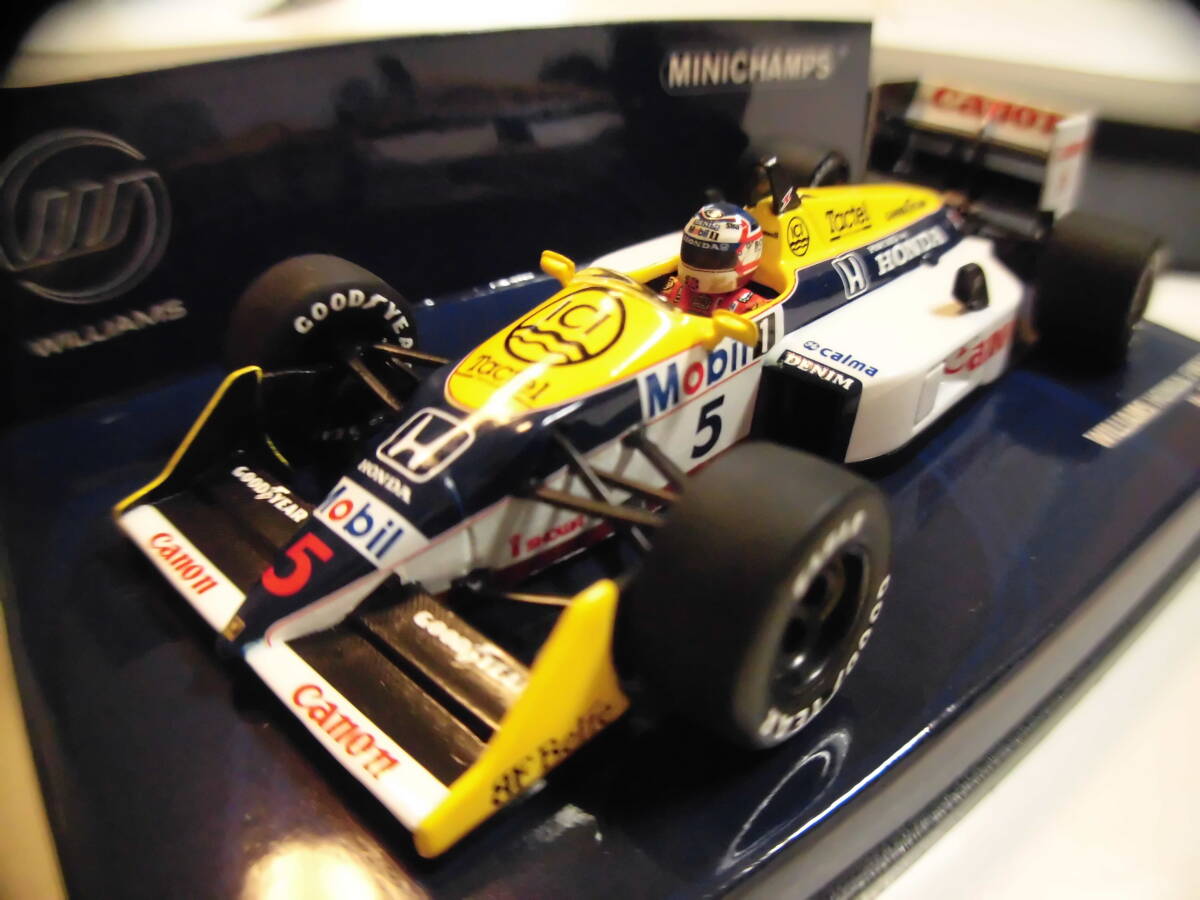 ウィリアムズ・ホンダFW11B　ナイジェル・マンセル　1987　【PMA　1/43　ミニチャンプス　F1ミニカー】　ウィリアムズFW11B_画像2