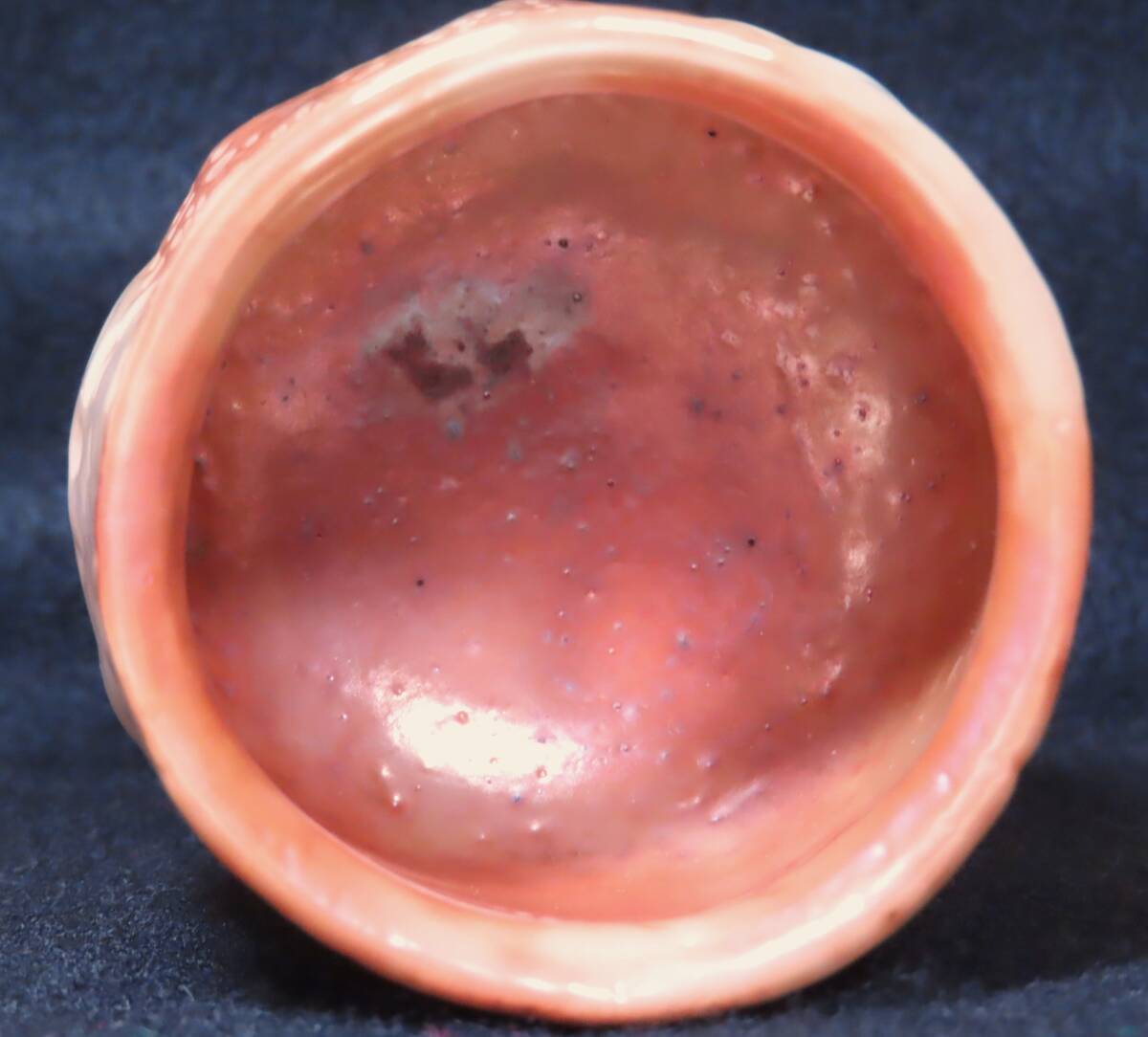 鈴木富雄　耀変金志野ぐい呑　山月庵　共箱／陶芸　志野焼　ぐい呑　酒器_画像7