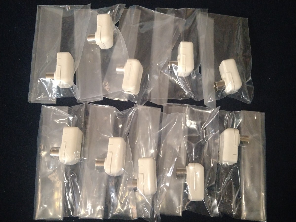 DXアンテナ テレビ コンセントプラグ HP-7A 10個 まとめ売り アンテナプラグ テレビプラグ 同軸ケーブル_画像1