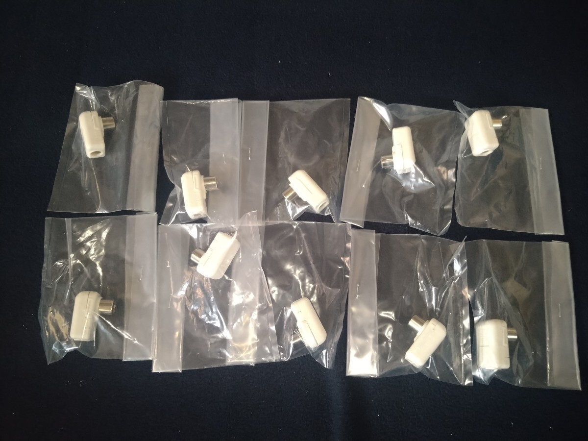 DXアンテナ テレビ コンセントプラグ HP-7A 10個 まとめ売り アンテナプラグ テレビプラグ 同軸ケーブル_画像2