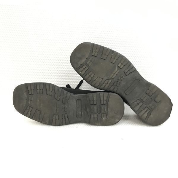 Salvatore Ferragamo/ Ferragamo * замша натуральная кожа / кожа обувь [7/25.0-26.0/black/ чёрный ] low ботинки / бизнес /Leather/Dress shoes*pC-175