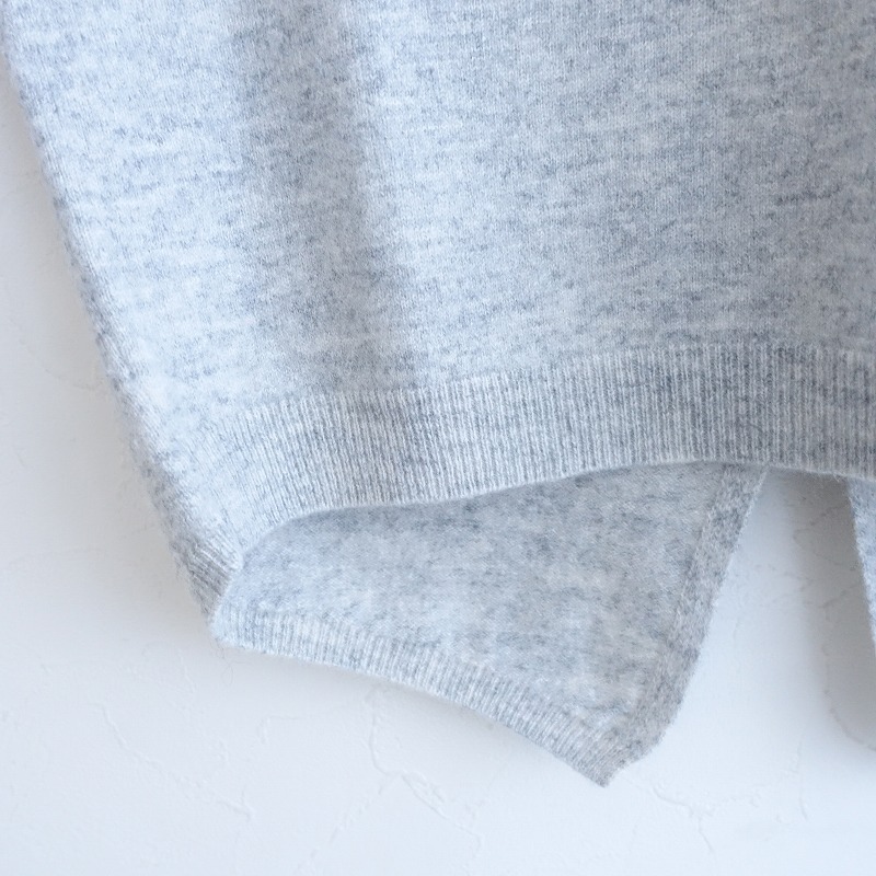 アイシービー ICB *バック逆Vカットウールカシミヤファンシーニットプルオーバー*Sライトグレー杢Vネック(2-2508-269)【50I52】