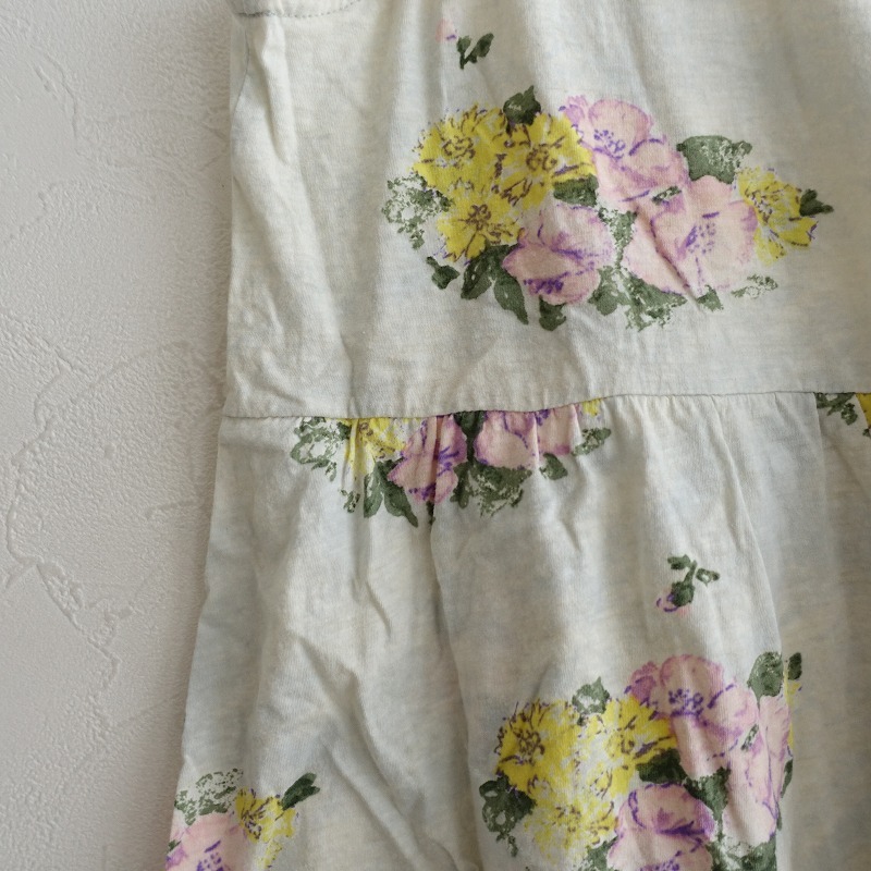 45a-rupi- M 45RPM BADOUR * цветок принт хлопок безрукавка cut and sewn *2 майка цветочный принт (33-2508-395)[11I52]