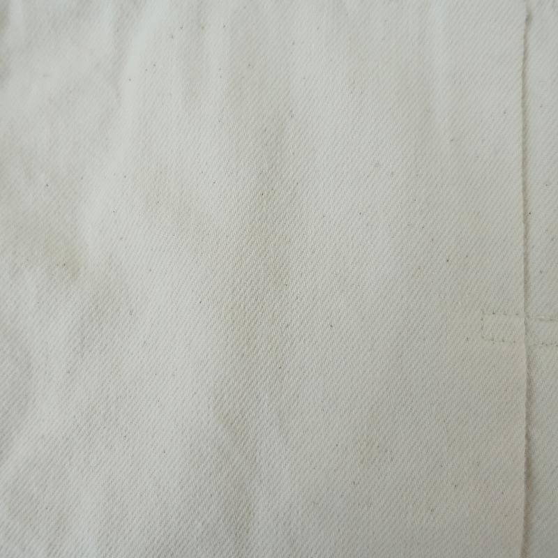 【2024SS/定価2.6万】アトリエナルセ atelier naruse *コットンデニムノーカラージャケット*38綿生成上着(jk25-2508-667)【12I52】_画像7