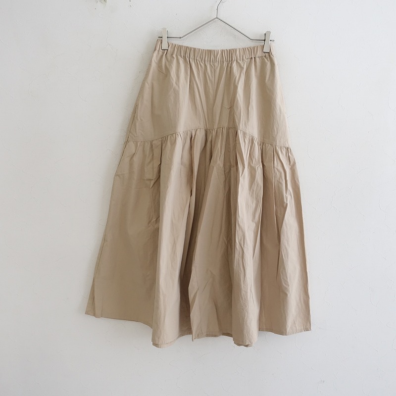 サマンサモスモス Samansa Mos2 *柄アソート切替ハカマパンツ*Fコットンベージュボトムスワイドキュロット(c1-2508-462)【22I52】_画像1