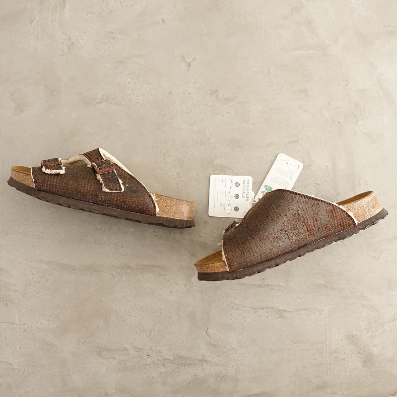 【未使用】ビルケンシュトック BIRKENSTOCK *Zurich サンダル 37/240/L6/M4/24*グレンチェックブラウン0925(sh10-2509-32)【03I52】_画像6