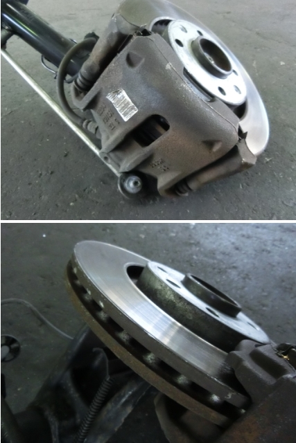 特価sale☆ プジョー 208・A95F01 2013年・左フロント足回り・ショック ナックル キャリパー ABSセンサー・9820310980 03031000157_画像2