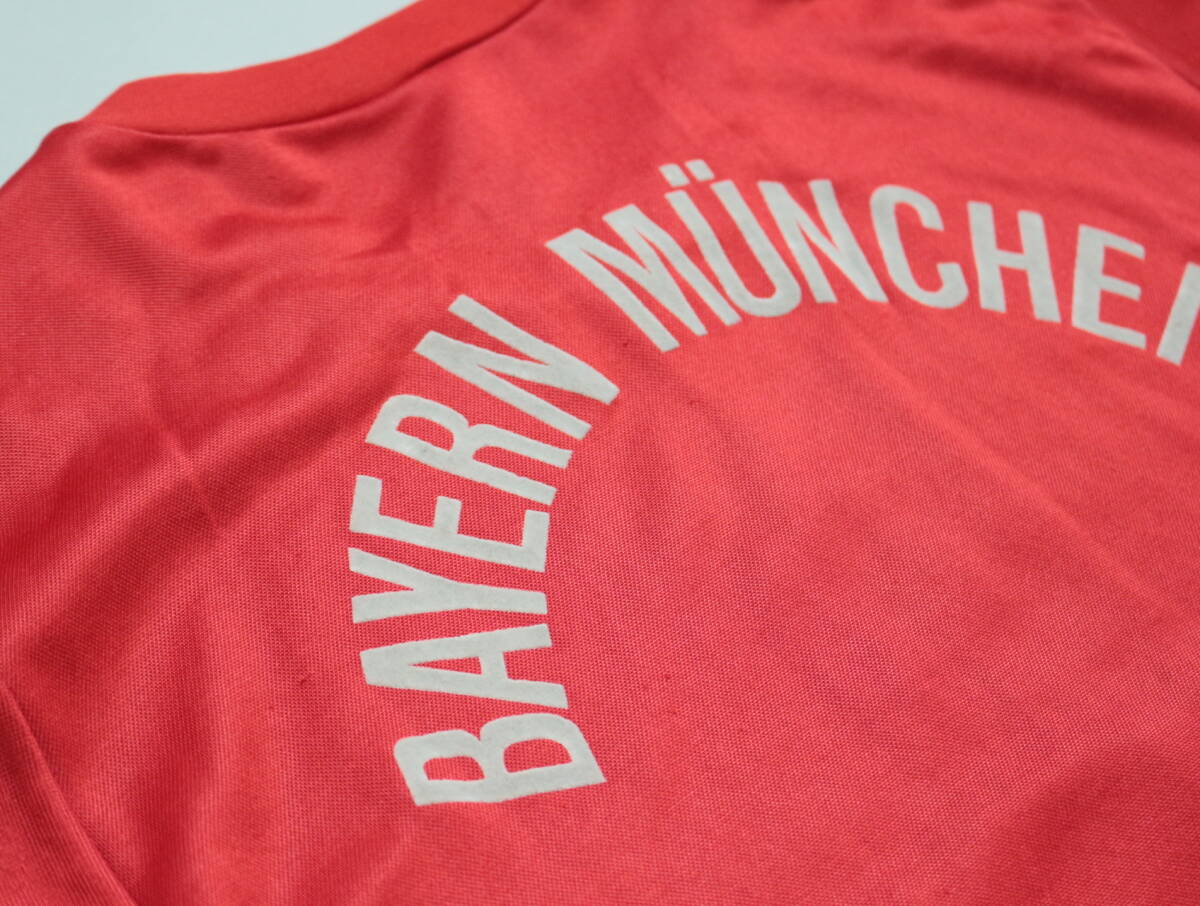 B196/Adidas/アディダス/1989-1991/ドイツ制/バイエルンミュンヘン/Bayern Munich/HOME/ユニフォーム/レプリカ/ゲームシャツ/レッド/L