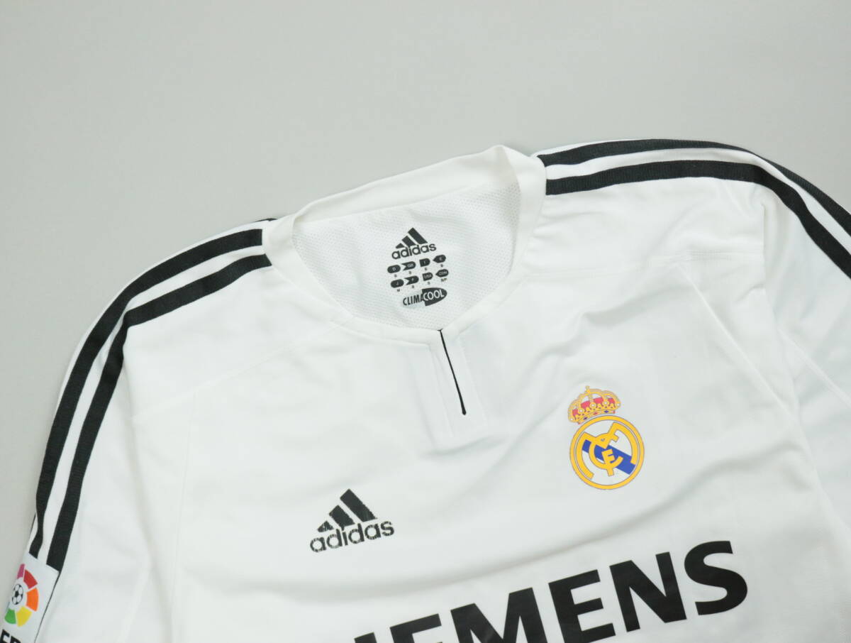 B226/Adidas/アディダス/ポルトガル制/2003-2004/レアルマドリード/HOME/＃11/RONALDO/ロナウド/ユニフォーム/レプリカ/ゲームシャツ/M/白