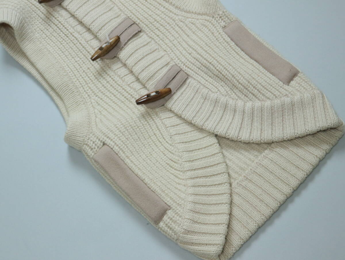 B295/Audrey and John Wad/オードリーアンドジョンワッド/フード付き/カーディガン/ウールニットベスト/レディース/Fサイズ/トグルボタン