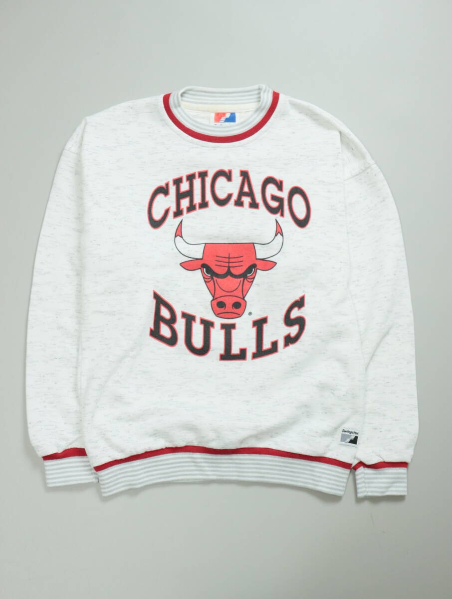 B221/SWINGSTER/スウィングスター/アメリカ製/90S/シカゴブルズ/BULLS/スウェットシャツ/トレーナー/Mサイズ/美品/ヴィンテージ
