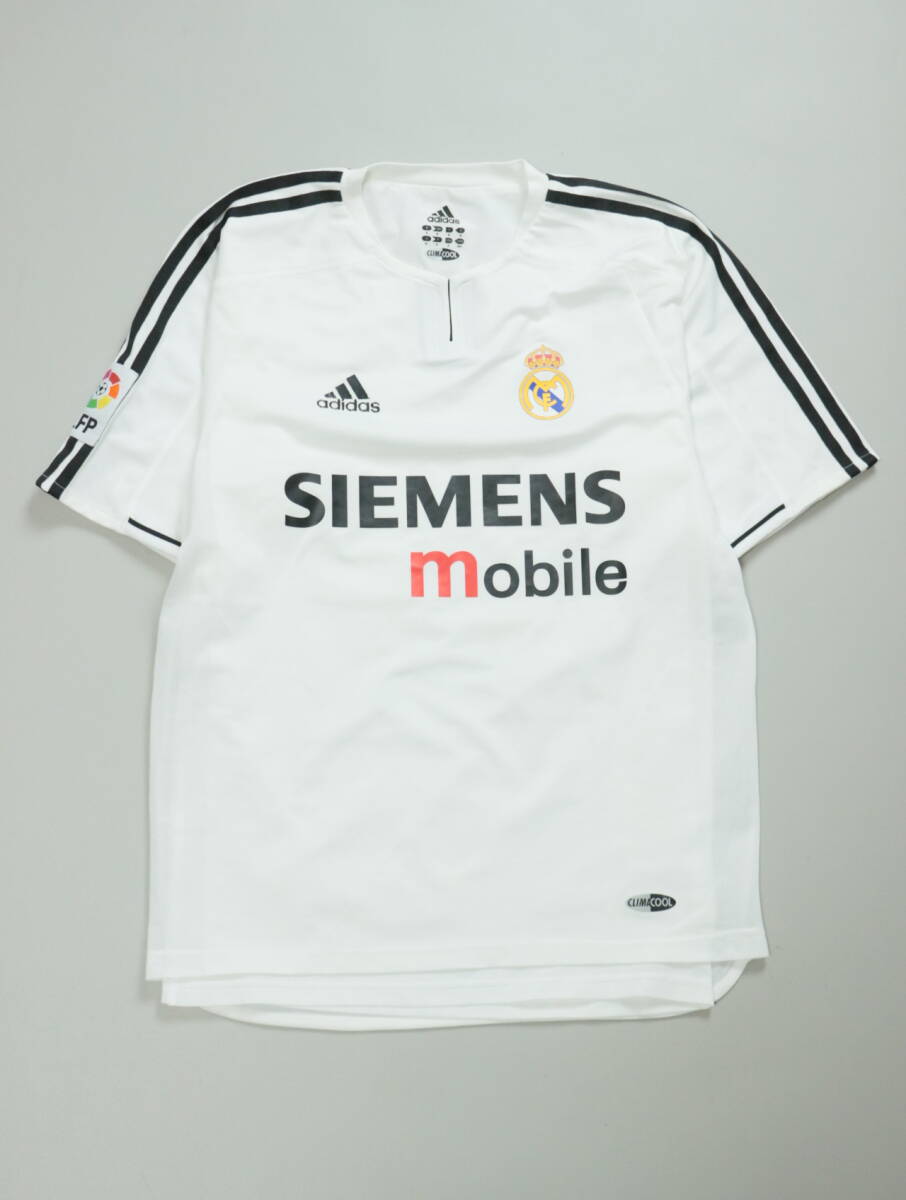 B226/Adidas/アディダス/ポルトガル制/2003-2004/レアルマドリード/HOME/＃11/RONALDO/ロナウド/ユニフォーム/レプリカ/ゲームシャツ/M/白