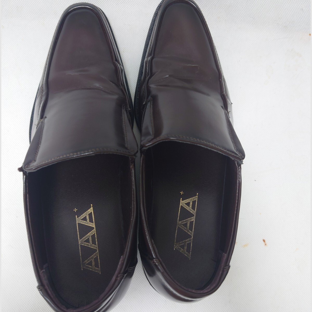 【送料込】スクウェアトゥ スリッポン ローファー ダークブラウン 25.5cm_画像3