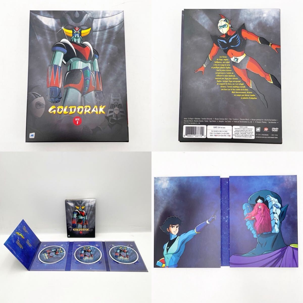 UFOロボ グレンダイザー GOLDORAK DVD BOX 18枚組 輸入盤 まとめ ボックスケースおまけ 未使用未開封品あり【EI2031】@60_画像3