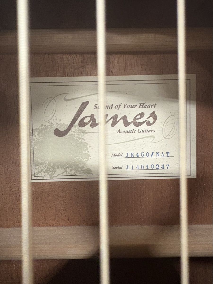 James ジェームス JE450/NAT エレアコ ソフトケース付き【EI2040】@170_画像6